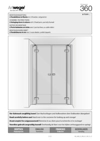 2_SWINGING DOORS IN ALCOVE with 2_fixed parts