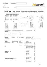 TWINLINE 2 avec porte en deux parties