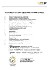 TWINLINE 2 geteilte Tür Ausschreibungstext