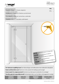 SWINGING DOOR IN ALCOVE with 2_fixed parts, partially framed