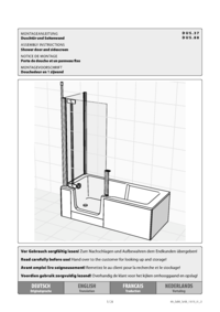 Montage Duschtür zur Seitenwand TWINLINE PURE