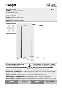 Walk In ohne Seitenwand