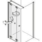 Falttüren in der Ecke