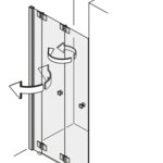 Falttüren in der Nische