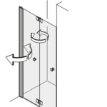 Falttüren in der Nische