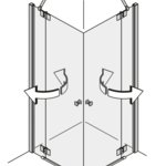 Pendeltüren in der Ecke