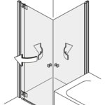 Pendeltüren in der Ecke