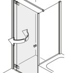 Pendeltüren in der Ecke
