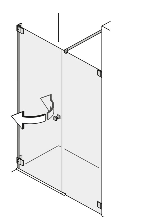 Pendeltüren in der Nische