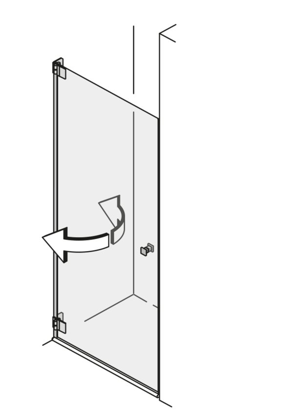 Pendeltüren in der Nische