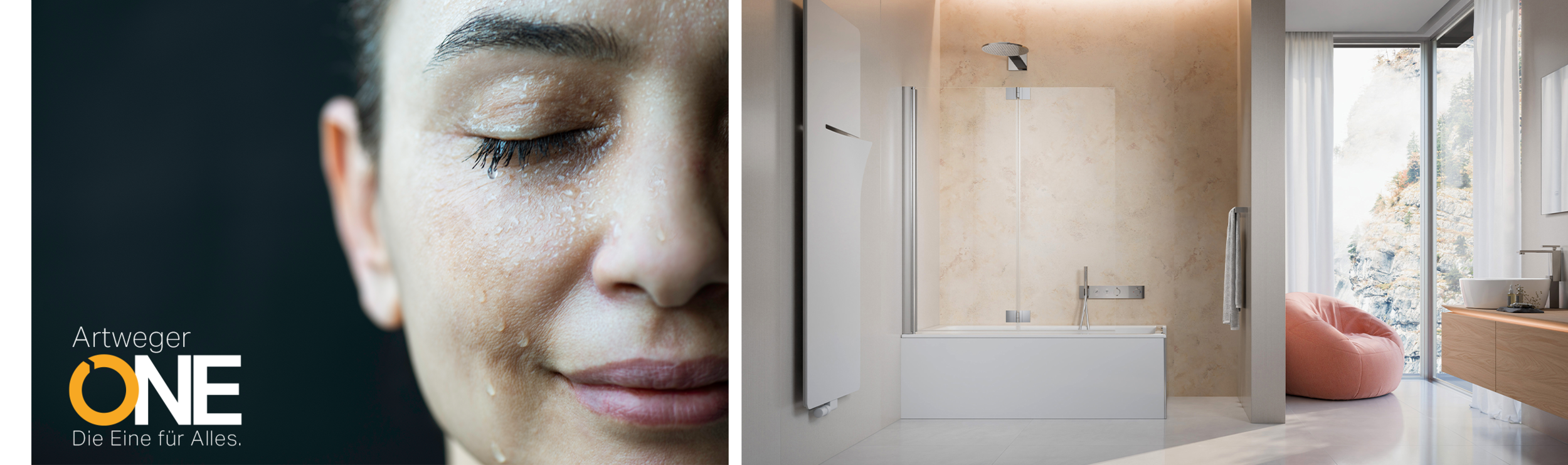 Artweger ONE Wannenfaltwand