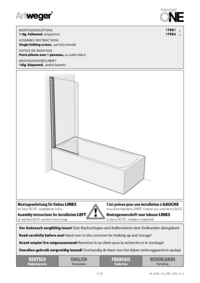 Single folding screen