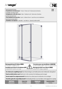 Swinging door with side screen