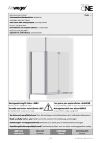Side screen with ceiling support
