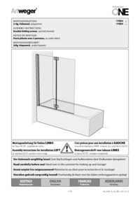 Double folding screen