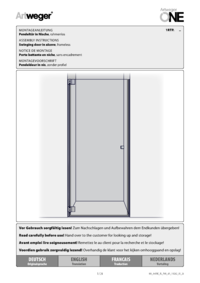 Swinging door in alcove